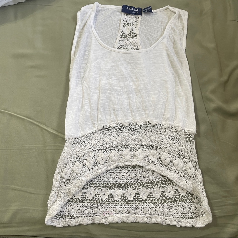 ocean drive- white tank top